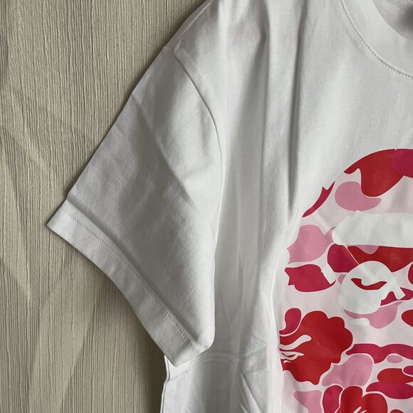 BAPE ABC Camo By Bathing Ape Tee White/Pink - Picture 4 of 7